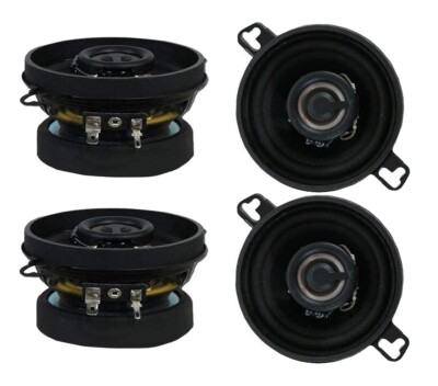4x Blaupunkt GTX350 3.5-Inch 300W 2-Way Coaxial Car Audio Speaker