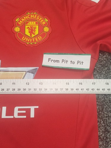 Adidas Manchester United Fußballtrikot Herren klein rot 2015 2016 Man Utd Trikot - Bild 5 von 14