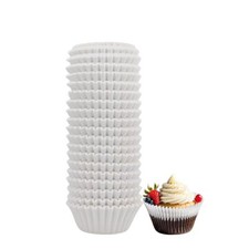 500 Counts White Mini Cupcake Liners For Baking Cups Small Cupcake Wrappers Grea