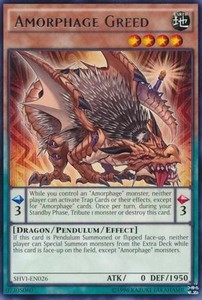 Amorphage Greed - SHVI-EN026 - Rare - Unlimited Edition x3 - Near Mint