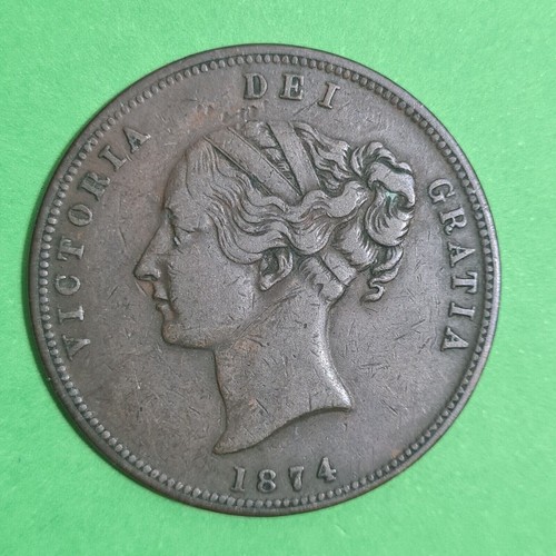 1874 Nueva Zelanda Penny Token - United Service Hotel #708c - Imagen 2 de 2