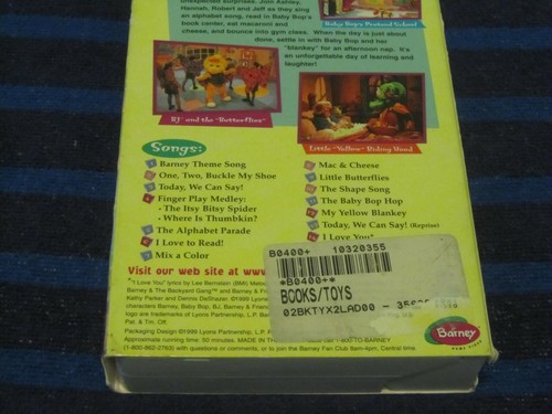BARNEY LET'S PLAY SCHOOL~ACTIMATES VHS~KIDS LEARN ABC'S 123'S~BABY BOP~TESTED~VG - Picture 6 of 12