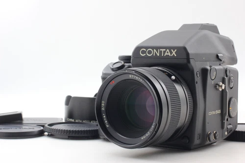 [Top MINT] CONTAX 645 Film Camera Planar 80mm f2 Lens MFB-1A 120 220