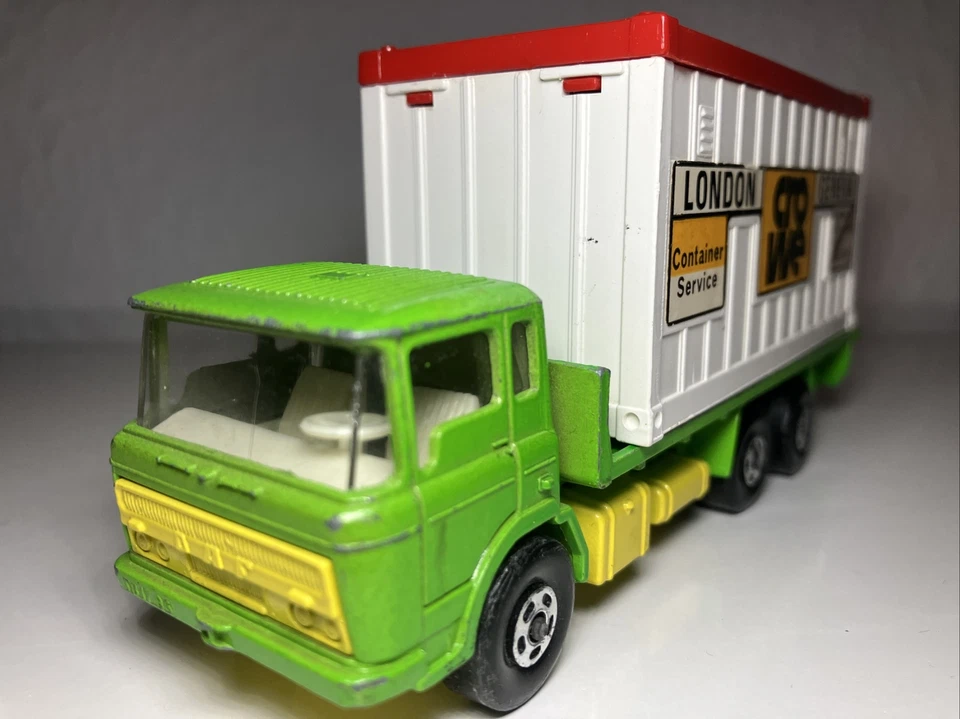 Matchbox Lesney SUPER KINGS  DAF TRUCK K-13/20 1971 + Container Sammler Auto - Bild 4 von 4