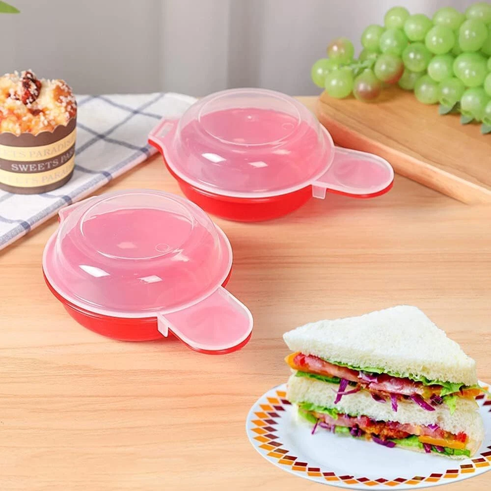 2 sets Microwave Egg Cooker,1 Minute Fast Hamburg Omelet Maker Red 2 sets Microwave Egg Cooker,1 Minute Fast Hamburg Omelet Maker Red