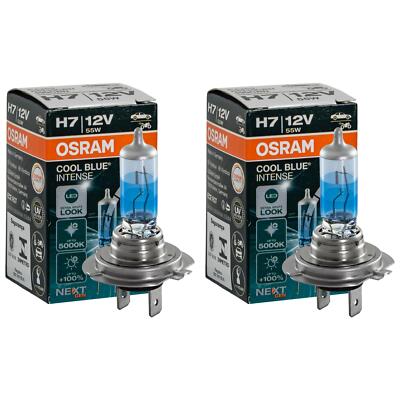 2x OSRAM H7 COOL BLUE INTENSE NextGeneration 5000K 1500lm 64210CBN 55W +100% 12V