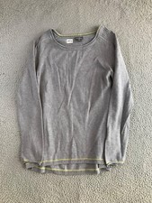 Eddie Bauer Sweater Women's Medium Gray Long Sleeve Round Neck Knit Pullover
