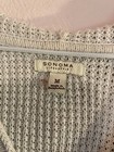 Sonoma Tan Beige Hooded Knit Sweater Size M  — photo 3