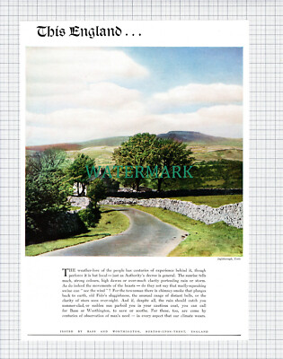 (X487) Ingleborough Yorkshire Bass und Worthington Werbung - 1950 Clip