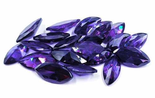 Natural Flawless 15 PEC LOT Purple Montana Sapphire Marquise Loose Gemstone AAW - Picture 4 of 11