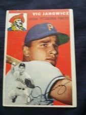 1954 Topps Set Break # 16 Vic Janowicz VG-EX Slight Wrinkle 