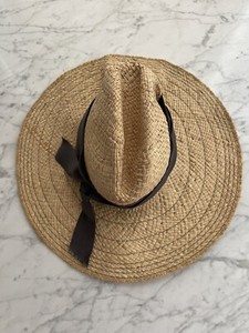 Womens LOLA 100% Raffia Dad\'s Sun Hat Small Fits Head Size 21.5\