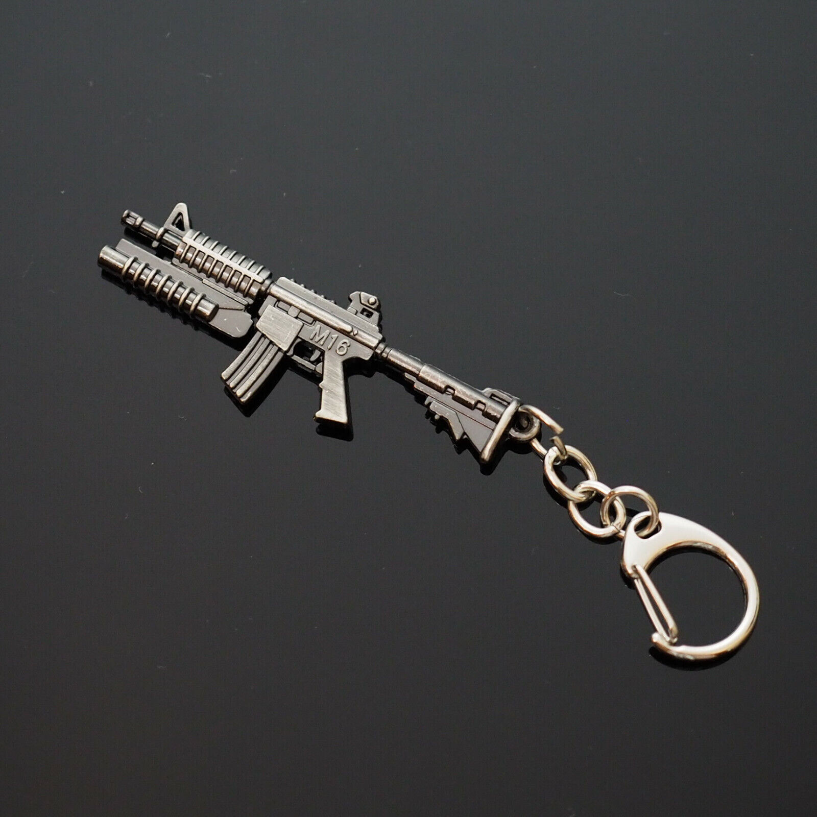 10x PCS Gun Keychain Rifle Machine Gun Model Metal Keyring Key Chain ...