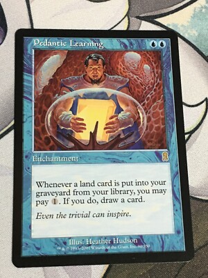 C6049 MAGIC THE GATHERING MTG ODYSSEY PEDANTIC LEARNING #90 LP RARE