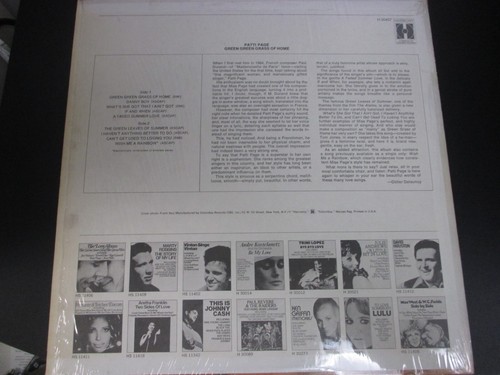 Patti Page/Green Green Grass Of Home Vinyl LP Harmony Records - Picture 2 of 6