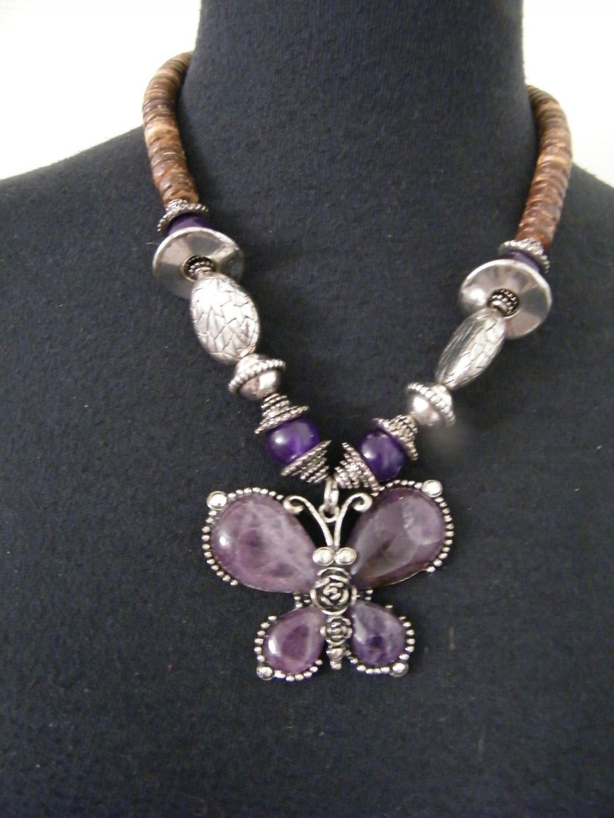 UNIQUE COCONUT SHELL...STERLING SILVER && PENDANT… - image 1