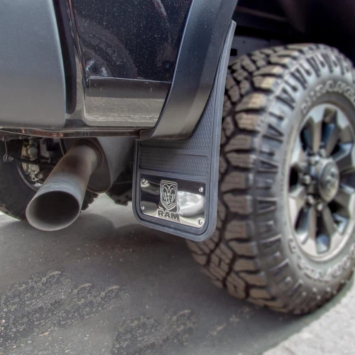 Pair of Ram Stainless Truck Logo Heavy Duty Mud Flap Splash Guards 12"x 23" - Bild 4 von 4