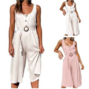 casual cropped jumpsuit