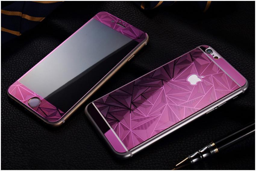 9H Diamond Tempered Glass Screen Protector Front+back Fits Cell Phone 6S+ 5.5"