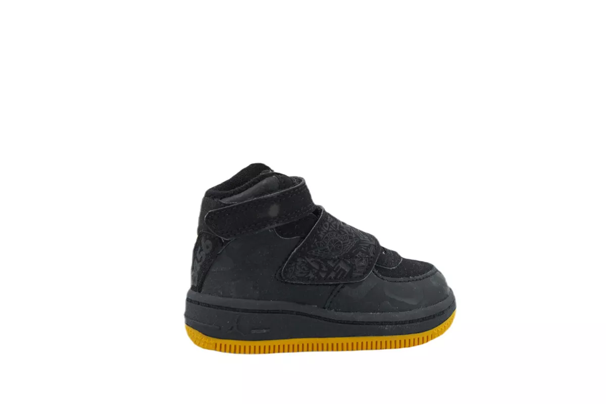 331959 071 Air Jordan Fusion 20 Toddlers TD Black Yellow Orchard