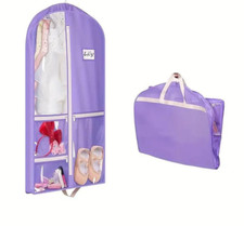 Garment Bag for Hanging Clothes, Dance Costume Garment purple