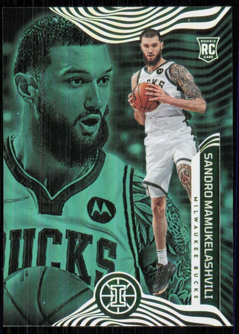 2021-22 Panini Illusions Trophy Collection Emerald Foil Sandro Mamukelashvili
