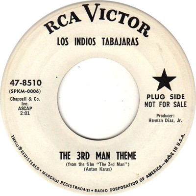 Los Indios Tabajaras - The 3rd Man Theme / Darktown Strutters Ball (7'', Singl...