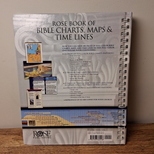 Rose Book Of Bible Charts, Maps & Time Lines Spiral Bound Rose Publishing Read - 第 2/12 張圖片