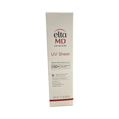 Elta Md UV Sheer Broad- Spectrum SPF 50+ 1.7oz EXP 4/25