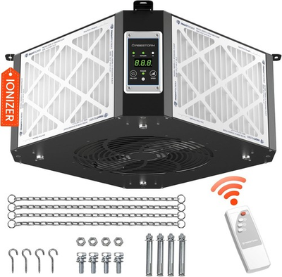 #ad ABESTORM Air Filtr System Ionizer 1350CFM Hanging Air Filter Shop Dust Collector $239.20