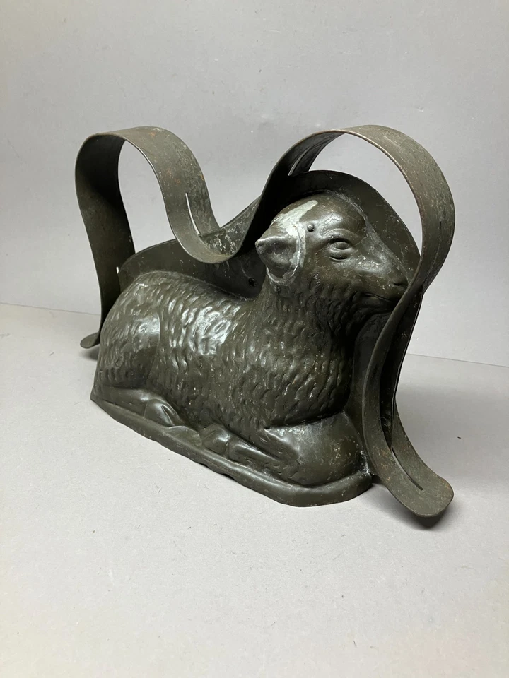 antike Backform Schokoladen Form Schaf Lamm Osterlamm Bäcker Blech 4083-4 - Bild 3 von 4