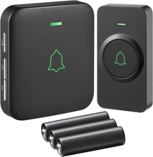 AVANTEK Wireless Door Bell, BA-11 Waterproof Battery Operated Doorbell Chime Ope