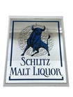 Vintage Schlitz Malt Liquor Beer Mirror Bull Sign
