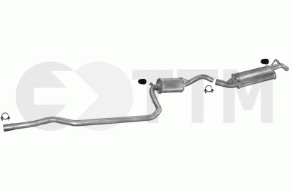 Échappement Ford Fiesta 1.1 Anti-Bruit pour Remplacer un Silencieux Rouillé