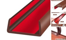 Rubber Edge Trim, Flexible Self Adhesive U Shaped Peel and Stick Edge Banding,