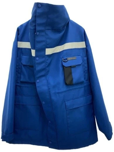 BALENCIAGA Giacca 46 Nylon BLU 508499
