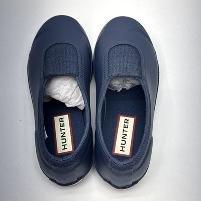 NEW Hunter Kids Unisex Original Plimsole Shoe Blue Size 12 Boys 13 Girls - EU 29