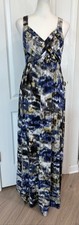CHELSEA & THEODORE Sleeveless Maxi Dress S Criss-Cross Bodice Casual Flowy Comfy