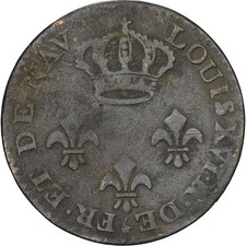 [#1525989] Guyana, Louis XVI, 2 Sous, Colonie de Cayenne, 1789, Paris, Copper, F