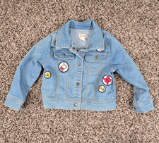 Disney Tutu Couture Minnie Mouse Girls Denim Jean Jacket Toddler Sz 3T