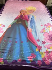 Disney Frozen Twin Comforter Anna Elsa Reversible Franco Kids Bedding