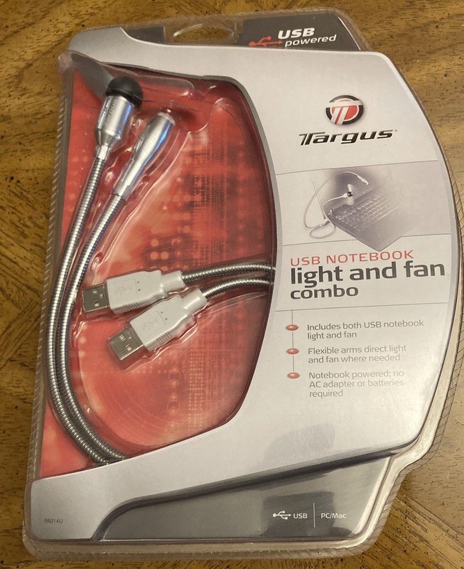Targus USB Notebook Light & Fan Combo