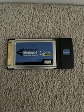 Linksys WPC54G Wireless-G 2.4GHz 802.11g PCMCIA Notebook Adapter Card