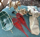 1960s Vintage GIJOE Action Soldier Ski Patrol Accessories Mixed LOT With Dog!