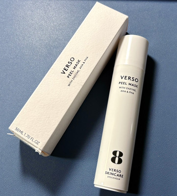 Verso Peel Mask with Enzyme AHA PHA Facial Mask 50ml/1.7 fl.oz New In Box