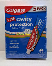 Colgate Kids Cavity Protection Toothpaste Bubble Fruit 5 Tubes x 4.6 oz