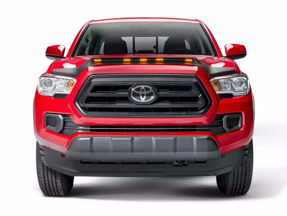 AVS Aeroskin LightShield Protector Fits 2016-2021 Toyota Tacoma Black Foto 3 de 4