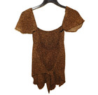 NWT Show Me Your Mumu Women's Brown Leopard Print Kinsley Romper XS — photo 7