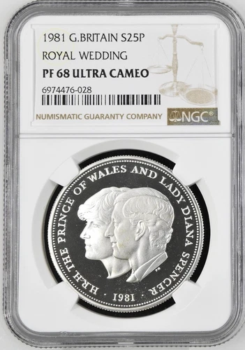1981 Great Britain S25P Pence Silver Proof Royal Wedding NGC PF 68 UC