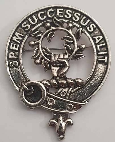 Scottish Ross Clan Badge Brooch. Coat of Arms. Highlands Of Scotland. Kilt
